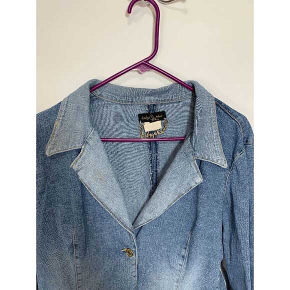Vintage Baby Phat Crop Denim Jacket - Picture 1 of 9
